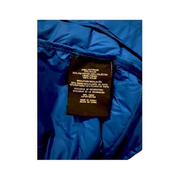 32 degree heat Mens Packable Down Lightweight Puffer Jacket in Royal Blue Size S - Picture 4 of 5